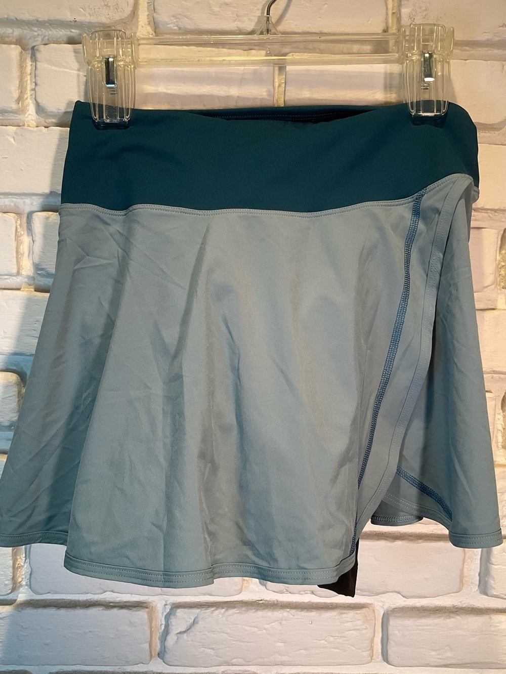 NWT Pearl Izumi Sugar Skirt With Padded Chamois Shorts Size S Blue Teal